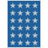 BANDAI Sticker Decor Stars 5 Spikes Silver Ø15
