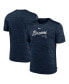 ფოტო #1 პროდუქტის Men's Navy Atlanta Braves Authentic Collection Velocity Performance Practice T-Shirt