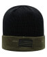 Фото #3 товара Men's Olive, Black Indiana Hoosiers OHT Military-Inspired Appreciation Skully Cuffed Knit Hat