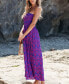 Фото #1 товара Women's Boho Smocked Bodice Maxi Tube Beach Dress