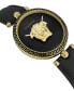 ფოტო #3 პროდუქტის Women's Palazzo Empire Black Leather Strap Watch 39mm