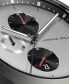 Фото #6 товара Men's Curcuit Chronograph Gunmetal Stainless Steel Mesh Watch 42mm