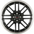 Borbet CW2 black rim polished 7x17 ET35 - LK5/100 ML64