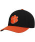 ფოტო #3 პროდუქტის Men's Black, Orange Clemson Tigers Two-Tone Reflex Hybrid Tech Flex Hat