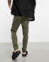 Фото #4 товара ASOS DESIGN skinny cargo trouser in khaki