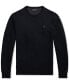 Men's Textured Cotton Crewneck Sweater