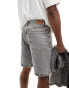 Weekday Galaxy loose fit denim shorts in grey wash