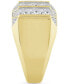 ფოტო #9 პროდუქტის Men's Diamond Multirow Statement Ring (2 ct. t.w.) in 10k Gold