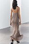 Фото #11 товара Платье из жоржета с воланами ZARA