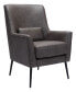 Фото #1 товара 36" Steel, Polyester Ontario Boho Chic Accent Chair