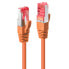 Lindy 2m Cat.6 S/FTP Cable - Orange - 2 m - Cat6 - S/FTP (S-STP) - RJ-45 - RJ-45