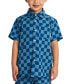 Фото #1 товара Big Boys Stretchy Checker-Print Button-Down Shirt