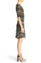 Фото #4 товара M Missoni 166469 Womens Lurex Ripple V-Neck Short Sleeve Dress Size 42/ 6 US