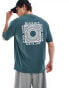 Dickies oatfield back print t-shirt in dark green- exclusive to asos