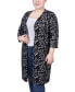 Фото #1 товара Plus Size 3/4 Sleeve Knit Cardigan