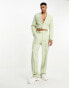 Фото #1 товара ASOS DESIGN wide leg suit trousers in pale green