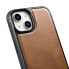 Фото #12 товара Чехол из натуральной кожи для iPhone 14 Leather Oil Wax светло-коричневый.