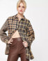 Фото #4 товара Reclaimed Vintage mixed check shirt in brown