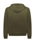 Фото #3 товара Premium Zip-Up Hoodie for Men with Smooth Silky Matte Finish & Cozy Fleece Inner Lining - Men's Sweater with Hood