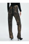 Фото #10 товара Yüksek Bel Varaklı Straight Jean Kot Pantolon Düz Paça Normal Kesim - Eve Jean