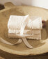 Фото #1 товара Pack of jacquard hand towels with tassels (pack of 3)