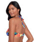Фото #3 товара Women's Printed V-Wire Bandeau Bikini Top