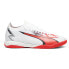 Puma Ultra Match Indoor Lace Up Soccer Mens Orange, White Sneakers Athletic Shoe