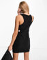 Фото #4 товара Calvin Klein Jeans cutout mini dress in black - exclusive to ASOS