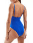 ASOS DESIGN ultra smoothing swimsuit in cobalt