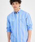 ფოტო #3 პროდუქტის Men's Regular-Fit Space Stripe Shirt