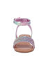 ფოტო #7 პროდუქტის Little Girls Cameena Fastening Strap Sandals