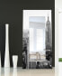 'My N.Y.' Rectangular On Free Floating Printed Tempered Art Glass Beveled Mirror, 72" x 36"