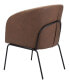 Фото #12 товара 30" Steel, Polyester Quinten Boho Chic Accent Chair