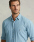 ფოტო #3 პროდუქტის Men's Big & Tall Indigo Chambray Shirt
