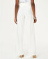 Фото #2 товара Inc International Concepts Wide Leg Crepe Side Zip Pull On Pants Washed White 2