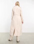 Forever New belted maxi trench maxi coat in soft cream