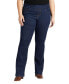 Фото #1 товара Plus Size Paley Mid Rise Bootcut Pull-On Jeans