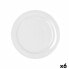 Фото #3 товара Плоская тарелка Bidasoa Glacial Керамика Белый (24 cm) (Pack 6x)