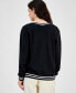 ფოტო #2 პროდუქტის Juniors' Los Angeles Varsity-Stripe Sweatshirt