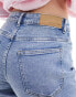 Noisy May Yolanda wide fit jeans in blue acid wash