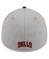 Фото #3 товара Men's Gray, Black Chicago Bulls Striped 39THIRTY Flex Hat