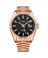 ფოტო #1 პროდუქტის Men's Rose Gold Stainless Steel Bracelet Watch 42mm