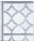 Quarterfoil infused Diamond Design 4-Panel Room Divider, Silver