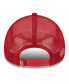 ფოტო #3 პროდუქტის Men's White, Red St. Louis Cardinals Stacked A-Frame Trucker 9FORTY Adjustable Hat