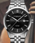 ფოტო #2 პროდუქტის Men's Swiss Automatic Freelancer Stainless Steel Bracelet Watch 42mm