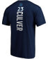 Фото #3 товара Men's Jarrett Culver Navy Minnesota Timberwolves Playmaker Name and Number Logo T-shirt