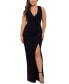 ფოტო #1 პროდუქტის Plus Size V-Neck Gown