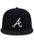 Фото #4 товара Men's Navy Atlanta Braves Throwback Corduroy 59FIFTY Fitted Hat