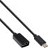 Фото #2 товара InLine USB 3.2 Gen.1x2 Adapter Cable - USB-C male / A female - black - 0.15m