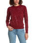 Фото #1 товара Minnie Rose Paillette Cashmere-Blend Sweater Women's Red Xs